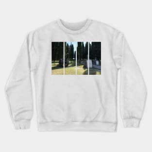 Redipuglia, Italy: Military shrine. It contains the remains of over 100.000 Italian soldiers fallen during the First World War. Friuli Venezia Giulia. Sunny spring afternoon day. Crewneck Sweatshirt